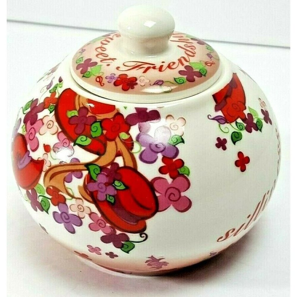 2004 Floral & Hats Sugar Bowl Friend Sweet1020l46